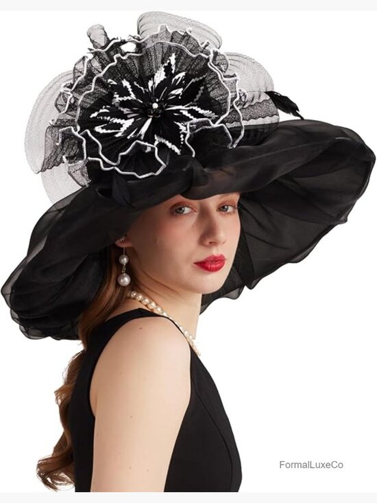 Fascinator Hat with Detachable Flowers for Wedding Derby Tea Party main image 4